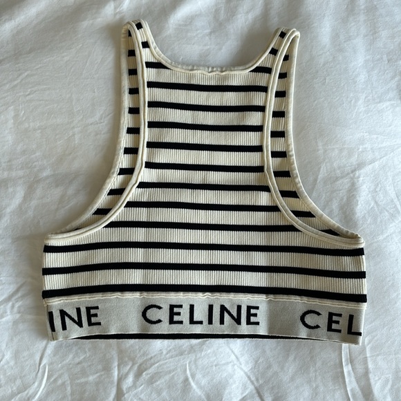 Celine Stripes Crop Top - Picture 2 of 5